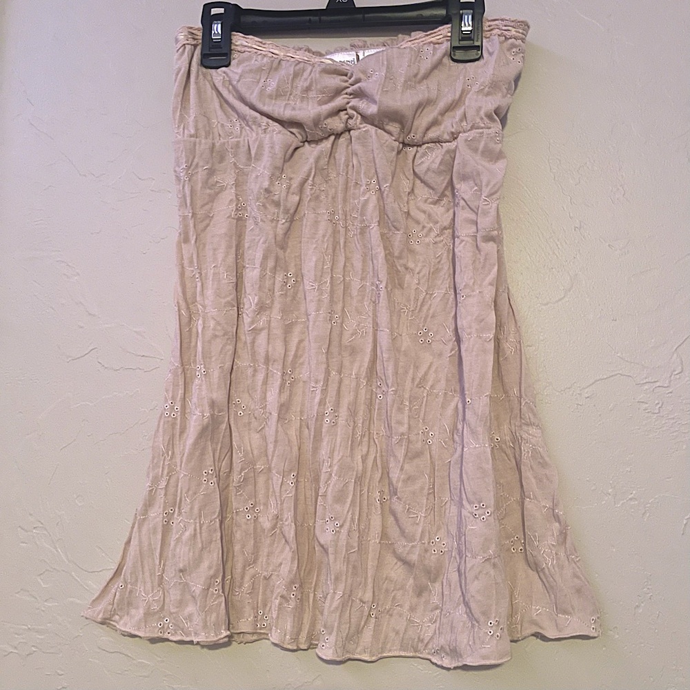 No Boundaries Cream Vintage Sleeveless Top, Size Small (Juniors)